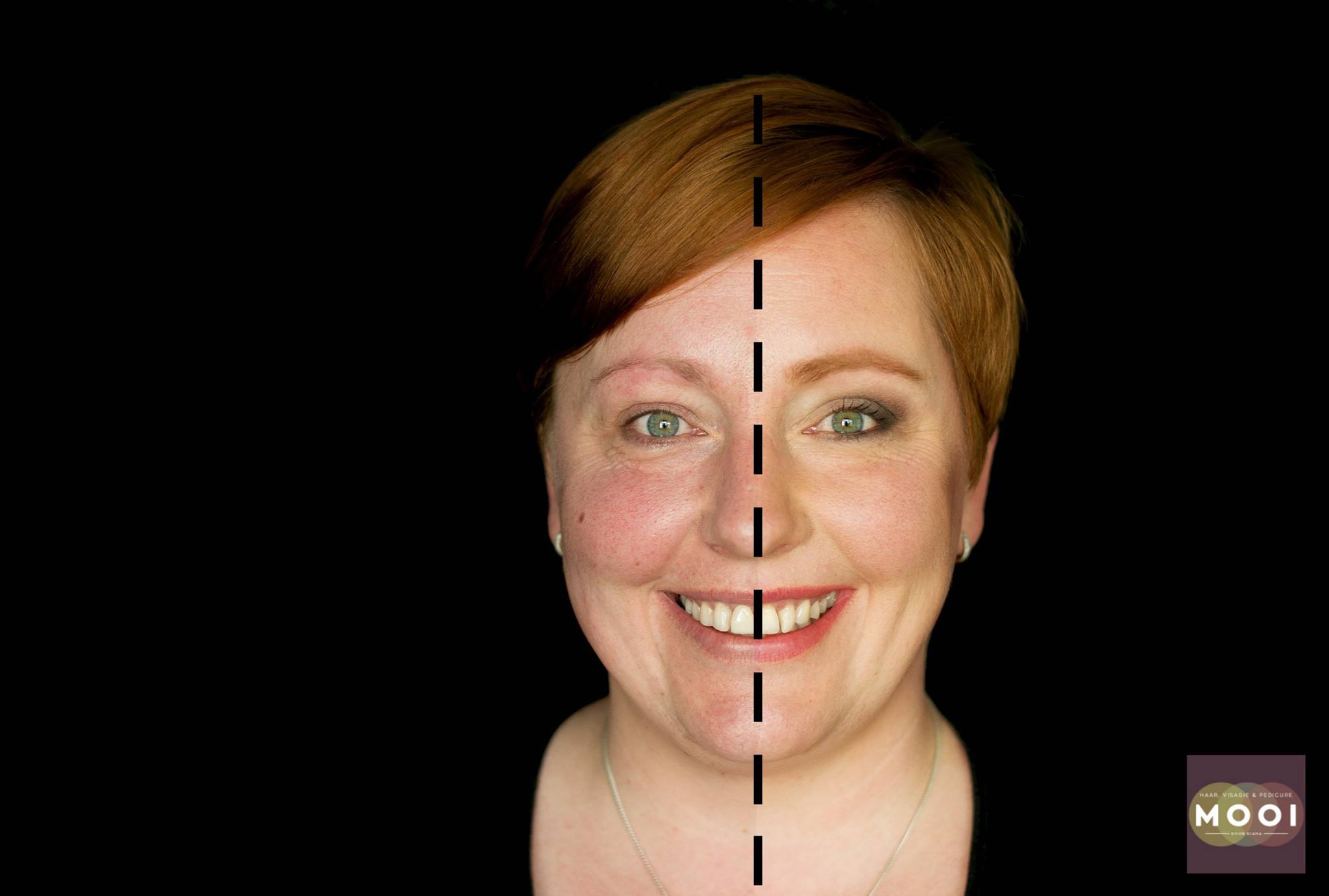 1 kant opgemaakt. Patricia durfde de uitdaging aan.